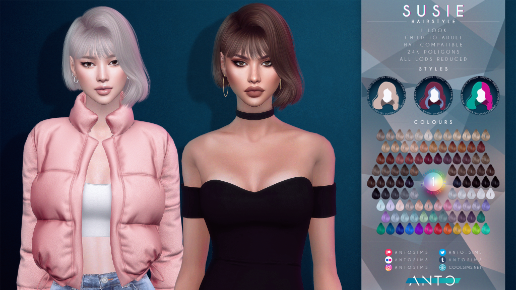 Susie Hairstyle – CoolSims